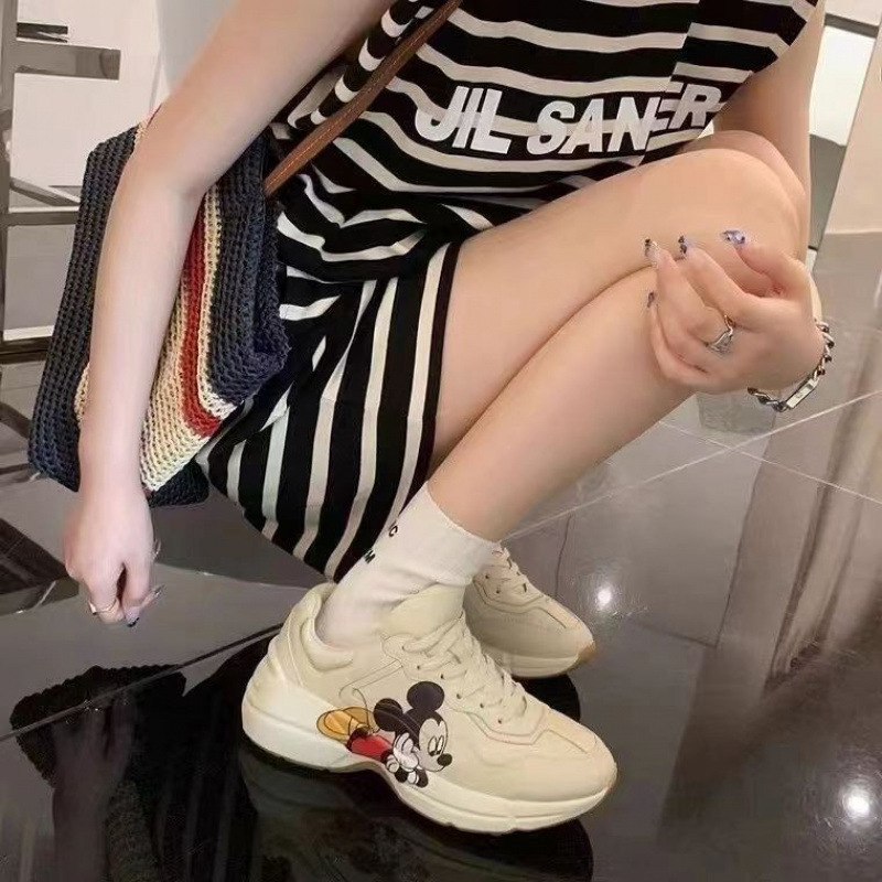 Aio顶版G老爹鞋厚底男女百搭ins潮爆款真皮休闲风运动鞋女增高情|undefined
