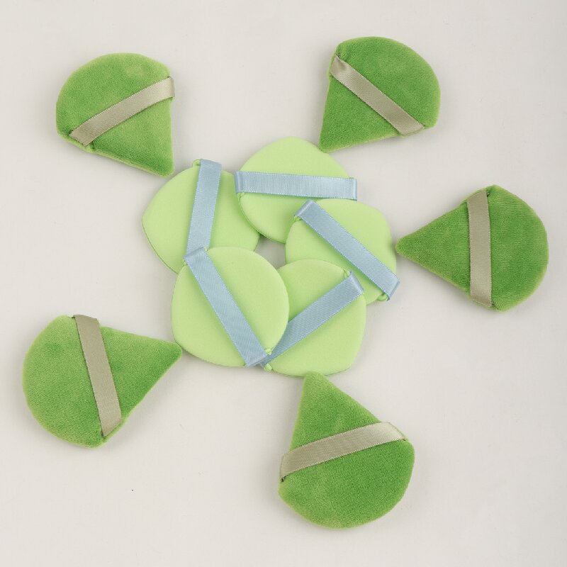 Nuevo sistema de frutas de algodón en polvo, cojín de aire sin látex verde, Xyinshein / temu, una pieza de cabello