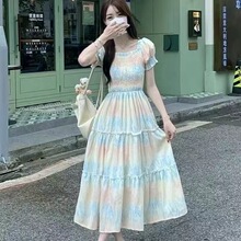 ��ʽ�۹��黨����ȹŮ2024�ļ��¿����ʸߵ��������ݹ�ϥ�г�ȹ��