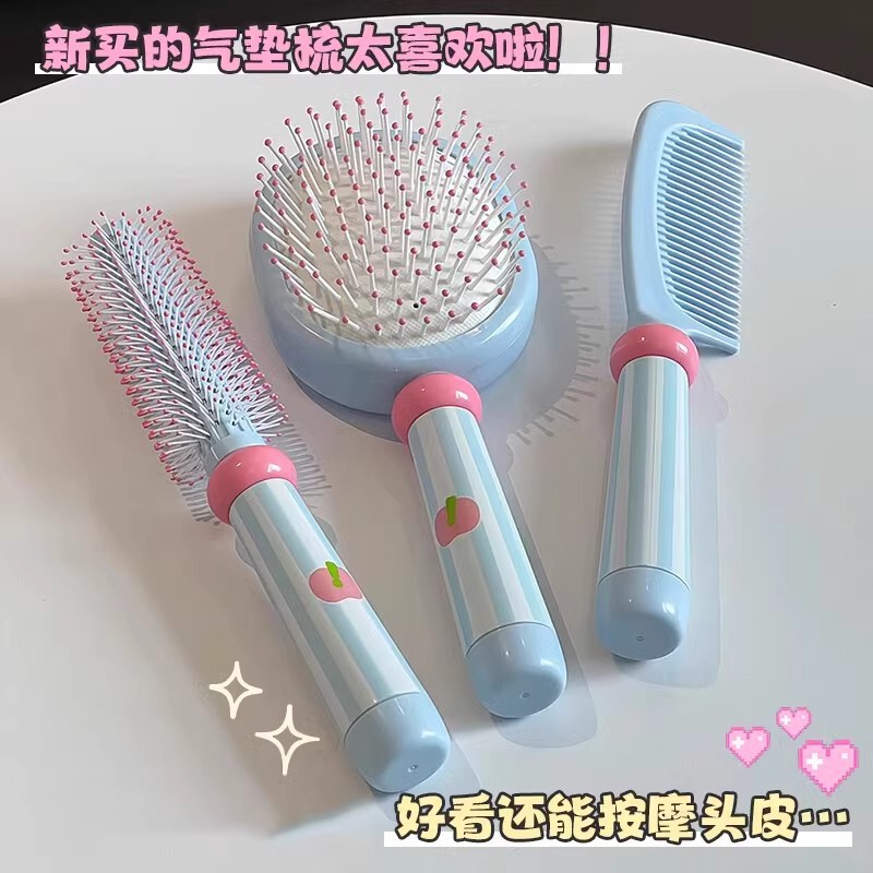 飴色のエアクッションの櫛の皮マッサージの櫛の女子学生の高い顔の価値の旅行は携帯してかわいいです。|undefined