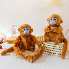跨境新款窗簾猴子毛絨玩具長臂吊猴公仔兒童抱枕電動車防撞頭玩偶