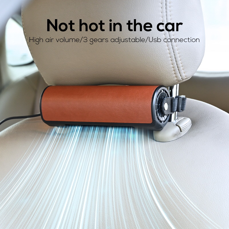 Car Seat Fan - Black