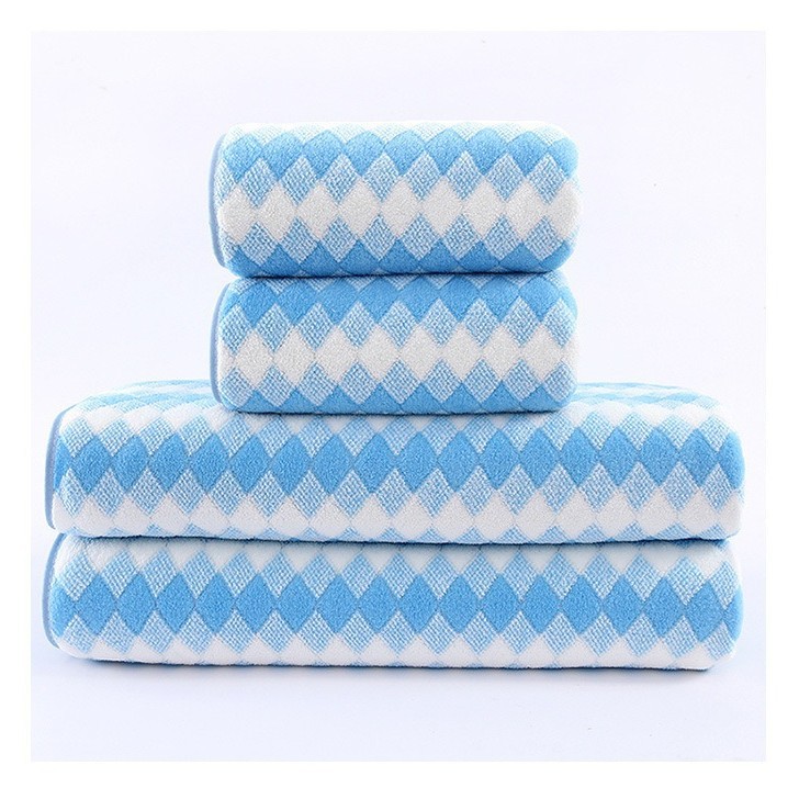 Toalla de Baño de Terciopelo de Coral Absorbente y Suave para Baño y Hotel