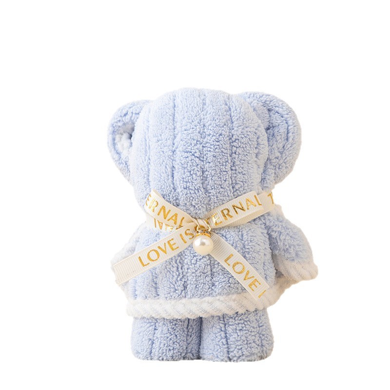 クマのお土産タオル 新細ストリップ子供用タオル 結婚式開店記念品 新年 クリスマス ギフト|undefined