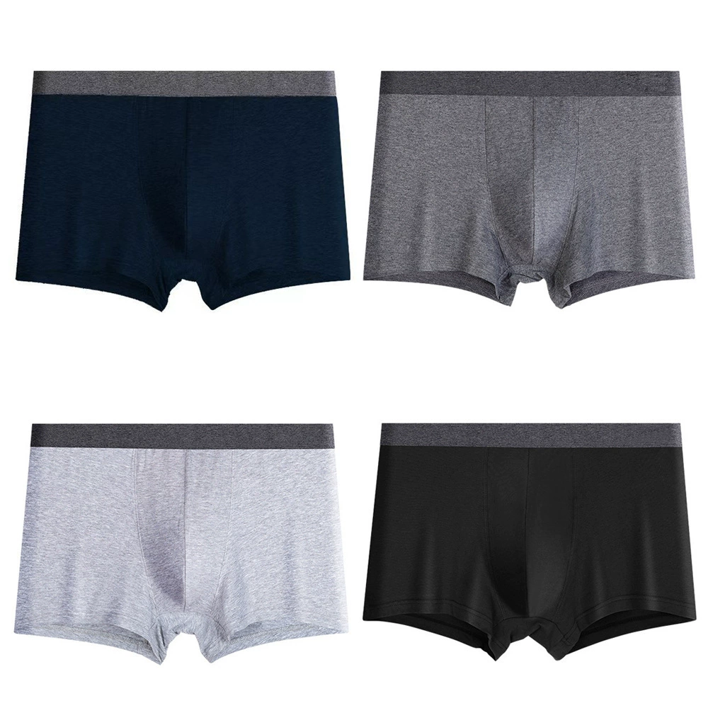 Мужское нижнее белье MUINI в японском стиле, шорты из длинного хлопка из Синьцзяна, хлопковые брюки с четырьмя углами, бесшовные мужские брюки на плоской подошве