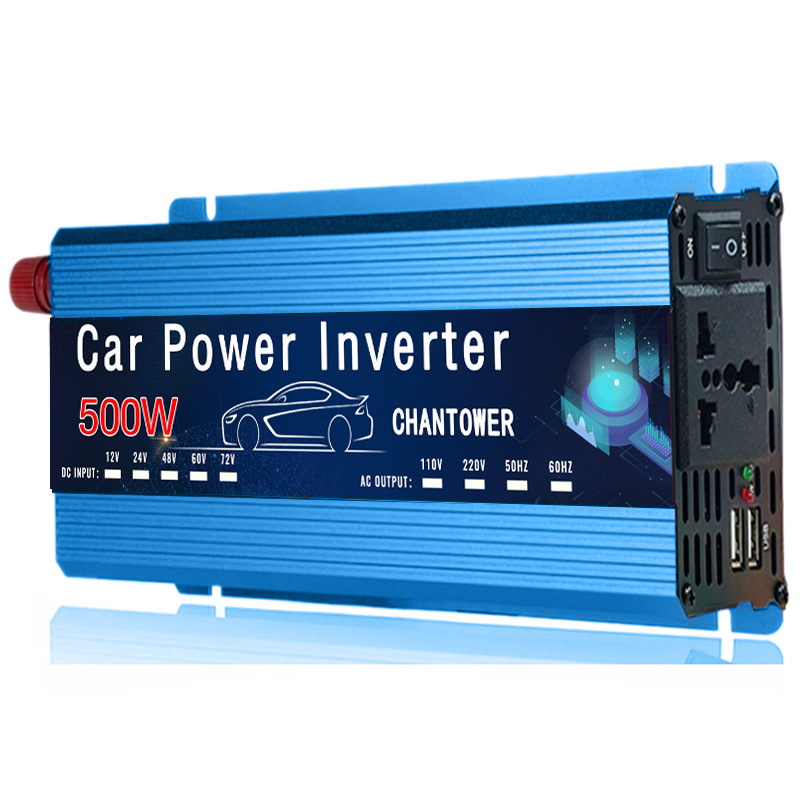 12v a 220v inversor de onda sinusoidal corregido 500W1000W2000W convertidor de energía solar al aire libre