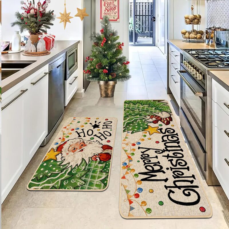 Cross-Border Christmas Decoration Kitchen Mats European and American Holiday Style Entrance Door Mats Water-Absorbent Non-Slip Bathroom Floor Mats Can Be Shipped on Behalf of Others Cross-Border Christmas Decoration Kitchen Mats European and American Holiday Style Entrance Door Mats Water-Absorbent Non-Slip Bathroom Floor Mats Can Be Shipped on Behalf of Others