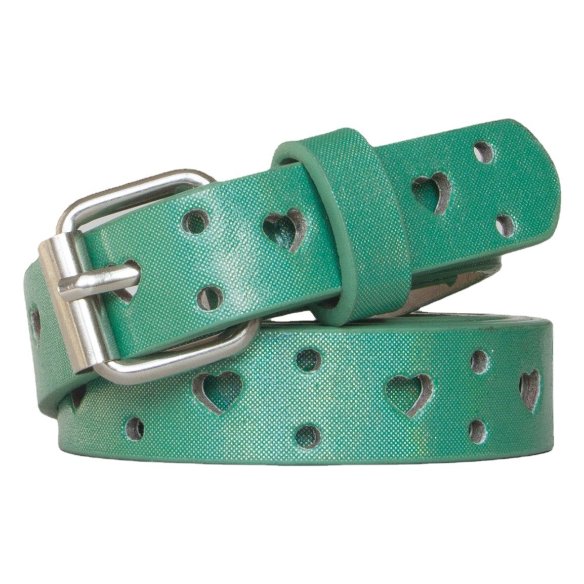 Estilo de comercio exterior personalizado Cinturón fino hueco creativo estrella de cinco puntas cinturón de diseño hueco en forma de corazón al por mayor femenino