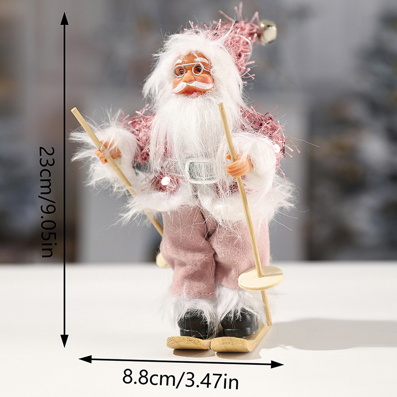 Fabricantes para DIBUJOS ANIMADOS paño felpa Santa Claus muñeca colgante adornos juguetes Navidad decoraciones