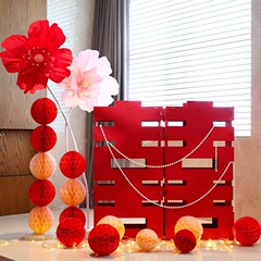 超大型立体組立喜字着地置物双喜結婚リビングルーム