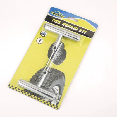 Threaded Drill Tire Repair Kit Repair Tool Strip Metal Kit Vacuum Tire Car Portable Metal Kit (Repair kit) - 2-piece-metal-tire-repair-set