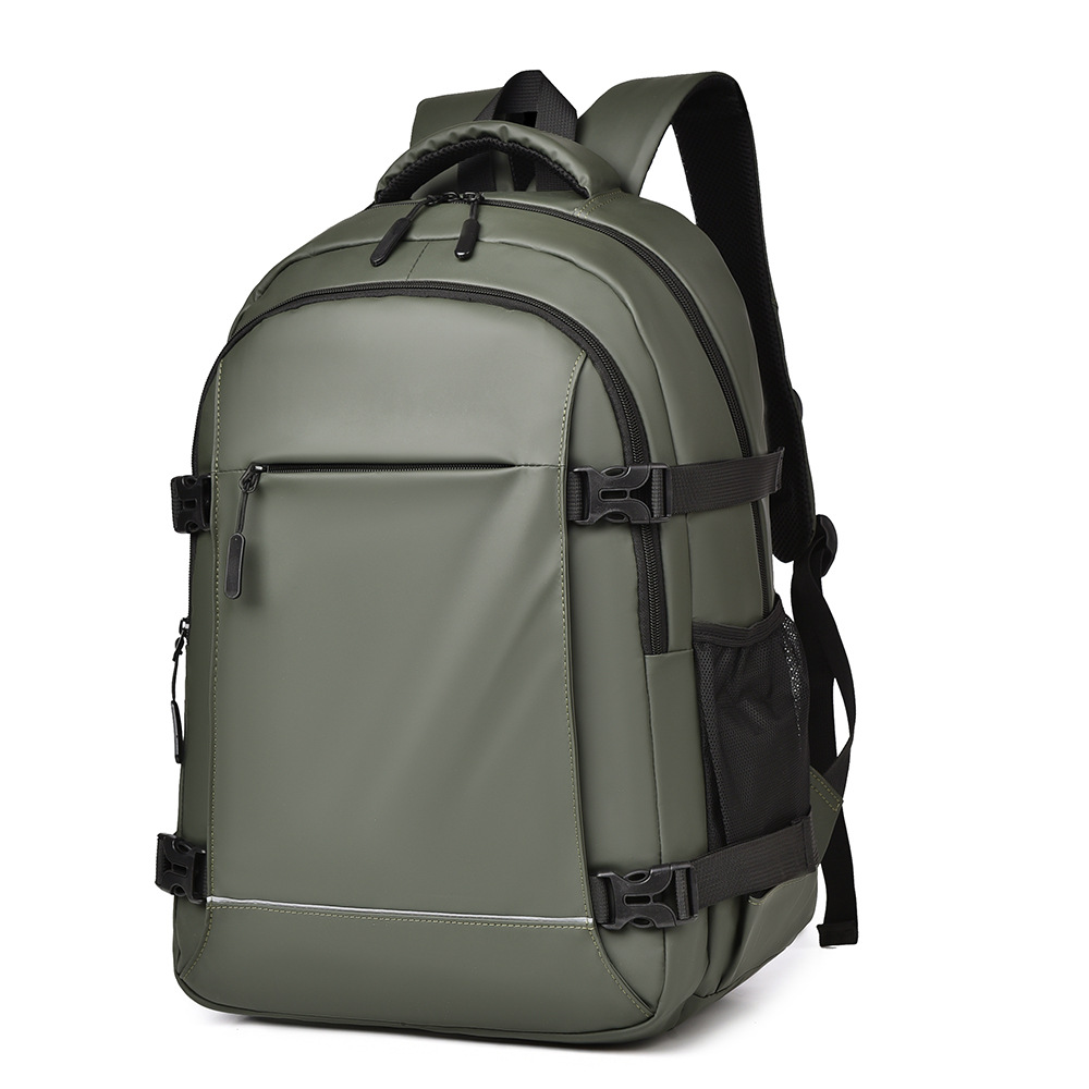 Transfronterizos nueva mochila de alto nivel mochila de negocios hombre película de cuero de gran capacidad de viaje bolsa de computadora al aire libre