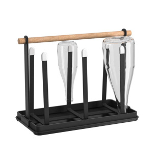 25-Year-Old New Cross-Border Cup Holder Wrought Iron with Water Tray Household Simple Punch-Free Living Room Kitchen Drain Cup Holder