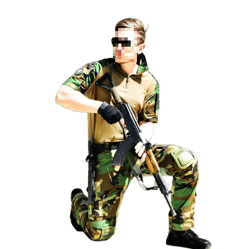 Hanye 屋外軍事訓練戦術迷彩スーツ軍事ファン特殊部隊カエルスーツ拡張トレーニング CS 耐摩耗性と通気性|undefined