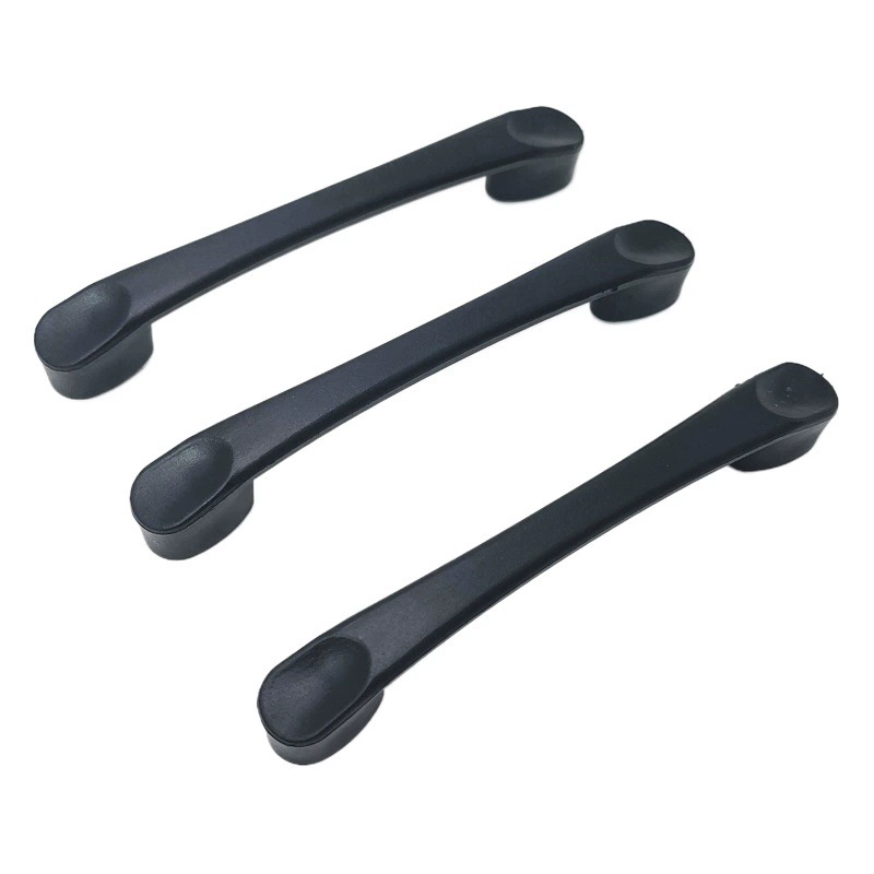 Фабрика Прямые поставки шкафа дверная ручка ящика шкафа шкаф ручка большого пальца пластик 96 отверстий расстояние черный современный минималистский