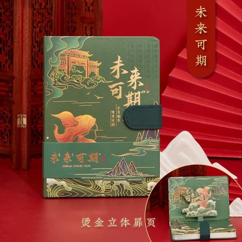 源头工厂锦鲤古典中国风故宫文创礼品学生奖励国潮高颜值新年礼盒|undefined
