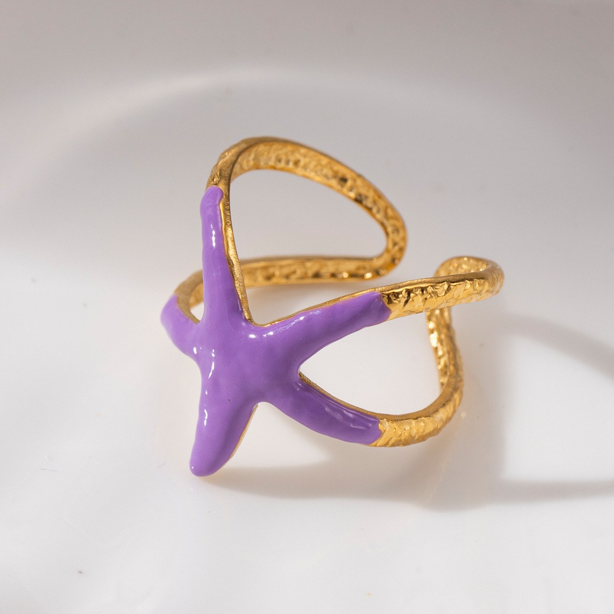 Anillo de acero inoxidable de la UE y los Estados Unidos, no se desvanece, anillo de goteo de aceite de moda para mujeres, joyería de lujo de alto nivel