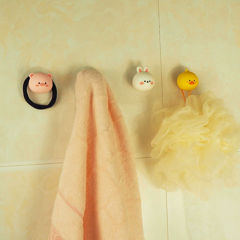 Многофункциональный крючок с мультяшным дизайном, защита от ударов, клейкий крючок без следов, крючок для масок, крючок для одежды и сумок, дверной крючок с защитой от ударов