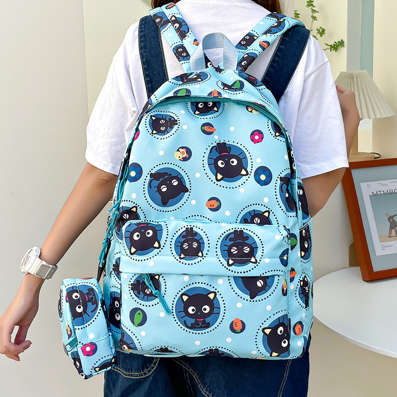 2025 nueva mochila de estudiantes de moda simple estilo universitario mochila de gran capacidad para viajar pareja mochila casal