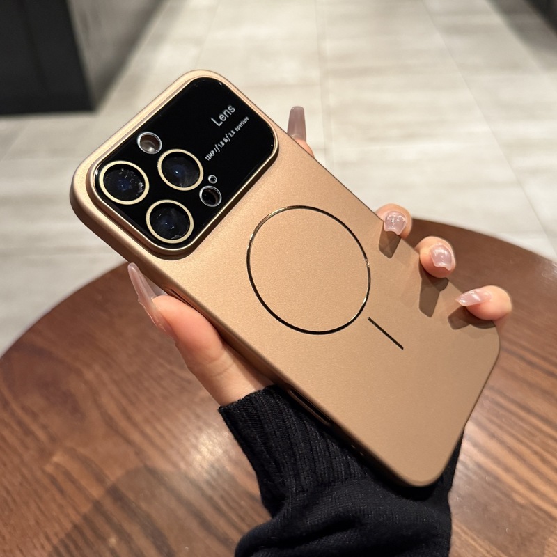 Apple 16 携帯電話ケース iPhone17promax オールインクルーシブレンズフィルムスキンフィールつや消しモデルに適した大きな窓磁気吸引|undefined
