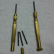 螺丝刀 换头1.8一字 配3根头 铜柄起子 五金工具 处理库存