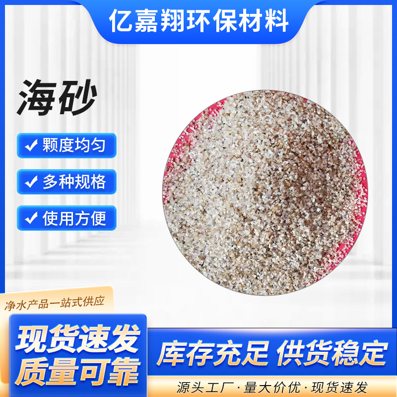厂家直销水处理沙坑人造沙滩用天然海砂  鱼缸景观 环氧地坪海沙