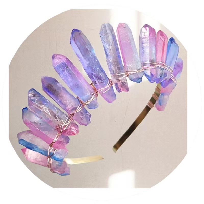 272g Weight Hair Band Hair Accessories Type 1 Piece Quantity Daily Occasion Crystal Material Geometric Pattern Women'S Gender Handmade Design Retro Style Retro Geometric Crystal Handmade Hair Band 1 Piece 24