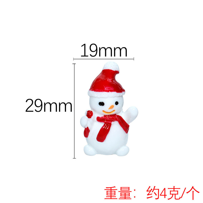 Diy樹脂かわいい立体雪だるまクリスマスミニチュア装飾品おまままごと玩具クリームゴム携帯ケース部品-y4|undefined