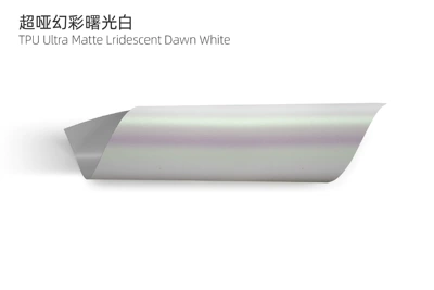 Wholesale White Matte Black White Red, Auto Color Change Film - tpu-ultra-matte-lridescent-dawn-white-tpu