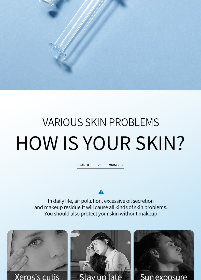 100% English Essence SADOER Hyaluronic Acid Moisturizing Essence Moisturizing Essence Moisturizing Skincare Products Cross-Border