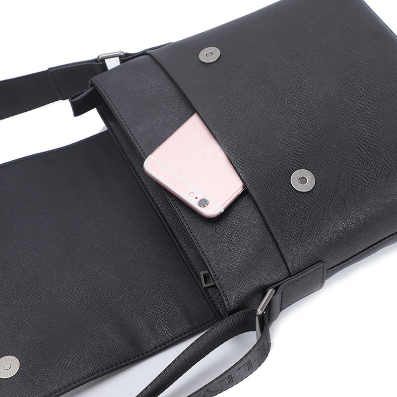 Túi đeo chéo nam da bò vân chéo cổ điển 29×11×17 cm — Cà phê nâu, 50 RMB. Bán lỗ do mua số lượng lớn., Xanh Đậm, 50 Yuan, Thanh Lý Tồn Kho - Bán Thua Lỗ Vì Số Lượng Lớn! chi tiết 4