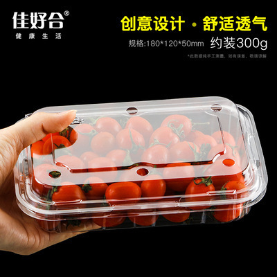 卸売り使い捨て透明果物包装箱は、抗圧PET果切箱の超専用スイカ包装箱を厚くする|undefined