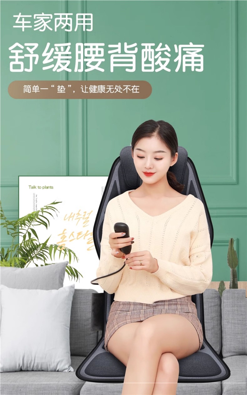 Enlong Car Cervical Spine Massager Waist Back Lumbar Spine Car Massage Cushion Hip Chair Cushion Pillow