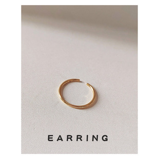 Fashionable Work Clothing Japanese and Korean Open Round Adjustable Ring Simple Niche Ring Ring Plated with 14K Factory