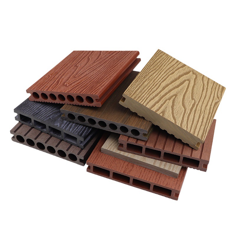 Piso Coextruido de Madera Plástica Impermeable y Anticorrosivo para Jardín Exterior image 1