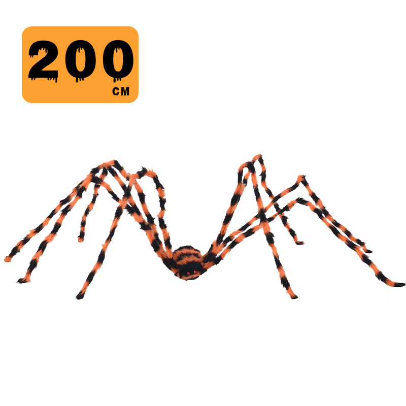 Araña de Peluche Grande Multicolor para Decoración Exterior de Halloween image 10
