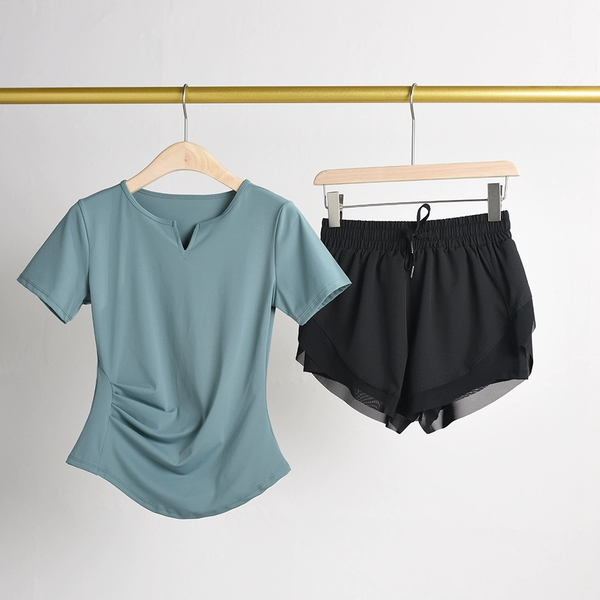 Green black shorts