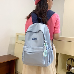 韩版轻便双肩包女2025超火小学生初中女孩书包女生高中生上课包男