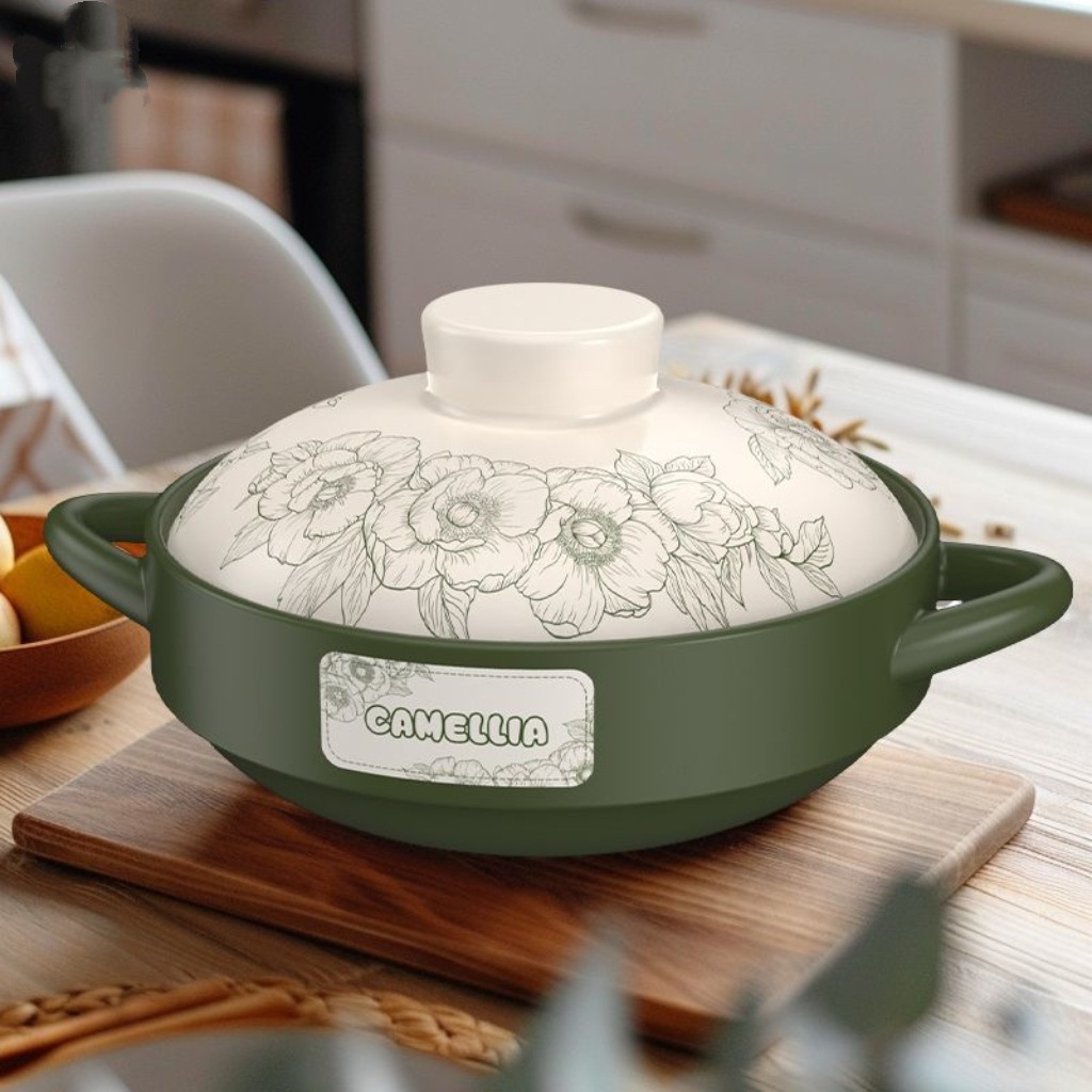 【牛油果干烧煲】防爆砂锅干烧不裂陶瓷浅锅炒菜煲仔饭啫啫煲沙锅