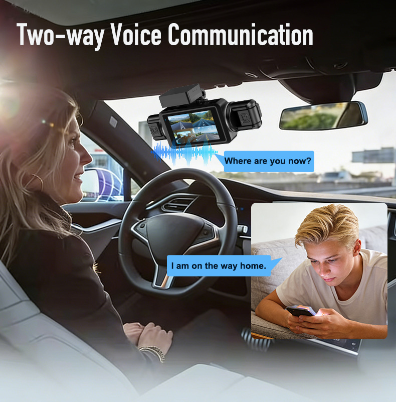 Cross-Border 4g Dashcam with Wifi, Four-Channel Recording, 24-Hour Remote Monitoring, Gps Positioning, Bsd Blind Spot Monitoring, Foreign Trade