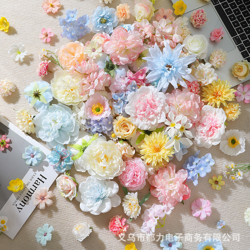 40-Piece Set of 3-10cm Artificial Flowers Mixed DIY Material Kit Flower Heads for Handmade Hairpins, Hair Accessories, Wreaths, and Skirt Decorations 40-Piece Set of 3-10cm Artificial Flowers Mixed DIY Material Kit Flower Heads for Handmade Hairpins, Hair Accessories, Wreaths, and Skirt Decorations