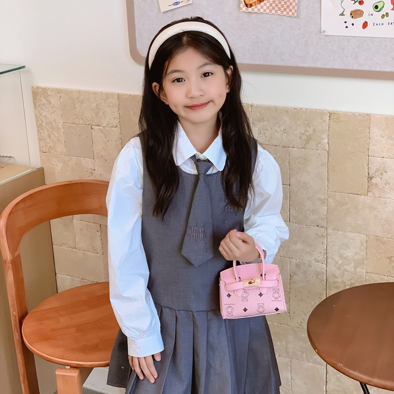 Impresión de aire extranjero bolsos de mano para niños adorables osos mini mochila de bebé viaje ligero bolsos de hombro para hombres y mujeres
