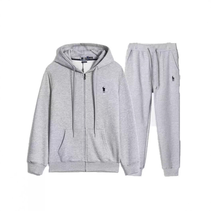 Foreign Trade Embroidered Cardigan Sweatshirt Men's and Women's Spring & Fall Suit Hooded Jacket + Pants Suit Casual Pony Logo Foreign Trade Embroidered Cardigan Sweatshirt Men's and Women's Spring & Fall Suit Hooded Jacket + Pants Suit Casual Pony Logo