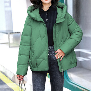 Fashionable plus size Cotton-padded Coat Women's Short Cotton-padded Coat Winter plus size Thickened Loose Korean Style Coat Short Cotton-padded Coat All-match