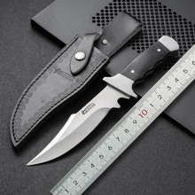 厂家热销大虎翼户外刀具防身战术军刀高硬度野外求生工艺小直刀现