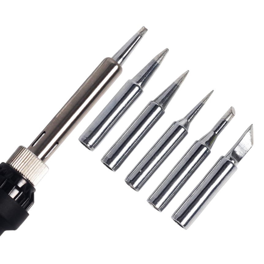 Hilda UE 220V 60W eléctrico de soldadura traje de ajuste de temperatura pistola de soldadura herramienta de retrabajo de soldadura punta de hierro