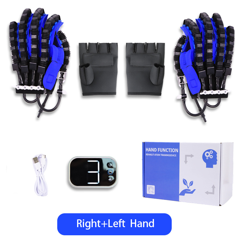 跨境  手部手指训练器材屈伸五指按摩智能电动锻炼康复手套