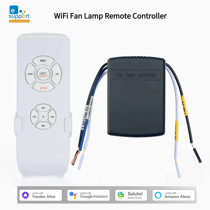 WiFi-управление вентилятором EWelink, свет, удаленное управление, AC110220V, таймер, регулировка скорости ветра, Яндекс