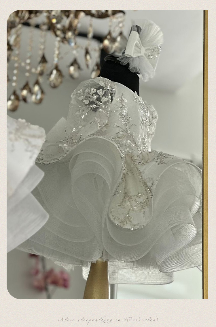 Mädchen Prinzessinnenkleid Tüll Mit Blumen Für Besondere Anlässe_voghion.com