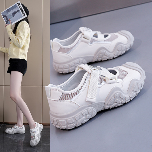 ins Korean new daddy shoes women 2026 summer students flat hiking shoes breathable sandals women 26808